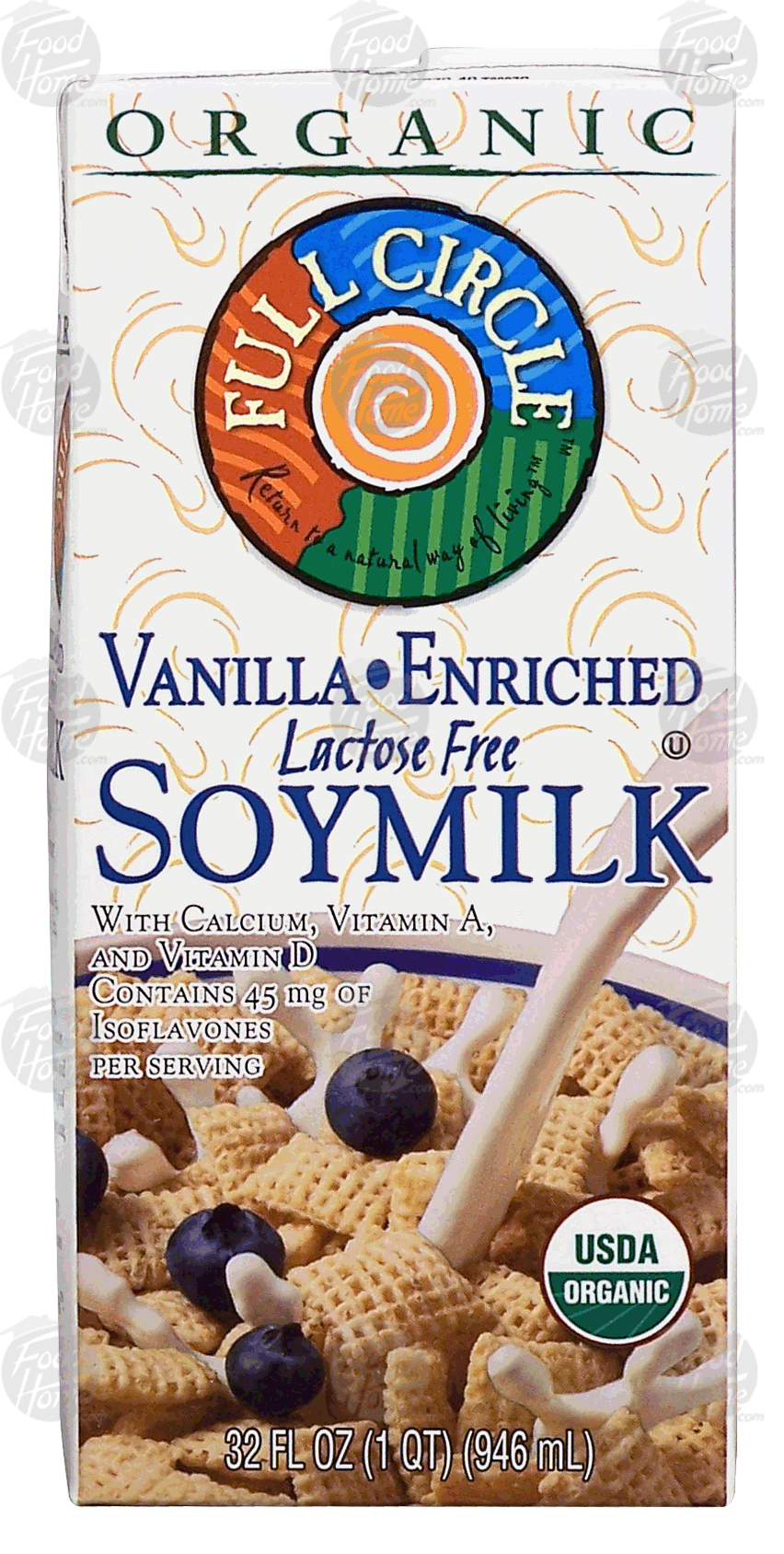 Full Circle&nbsp;&nbsp;vanilla enriched soymilk, lactose free, organic Full-Size Picture